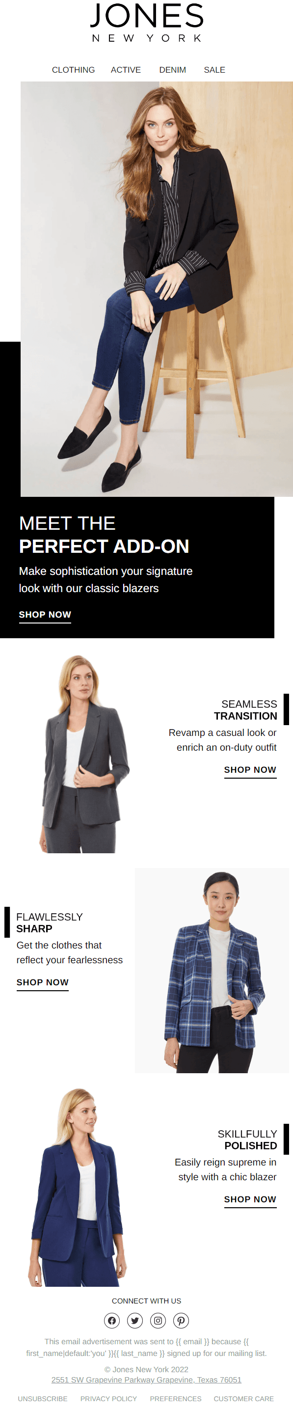 Jones New York Email Design 1