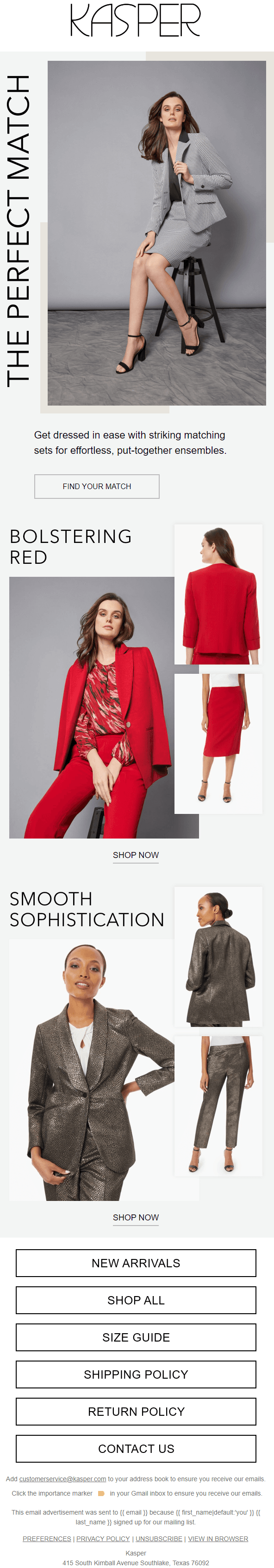 Kasper Email Design 1