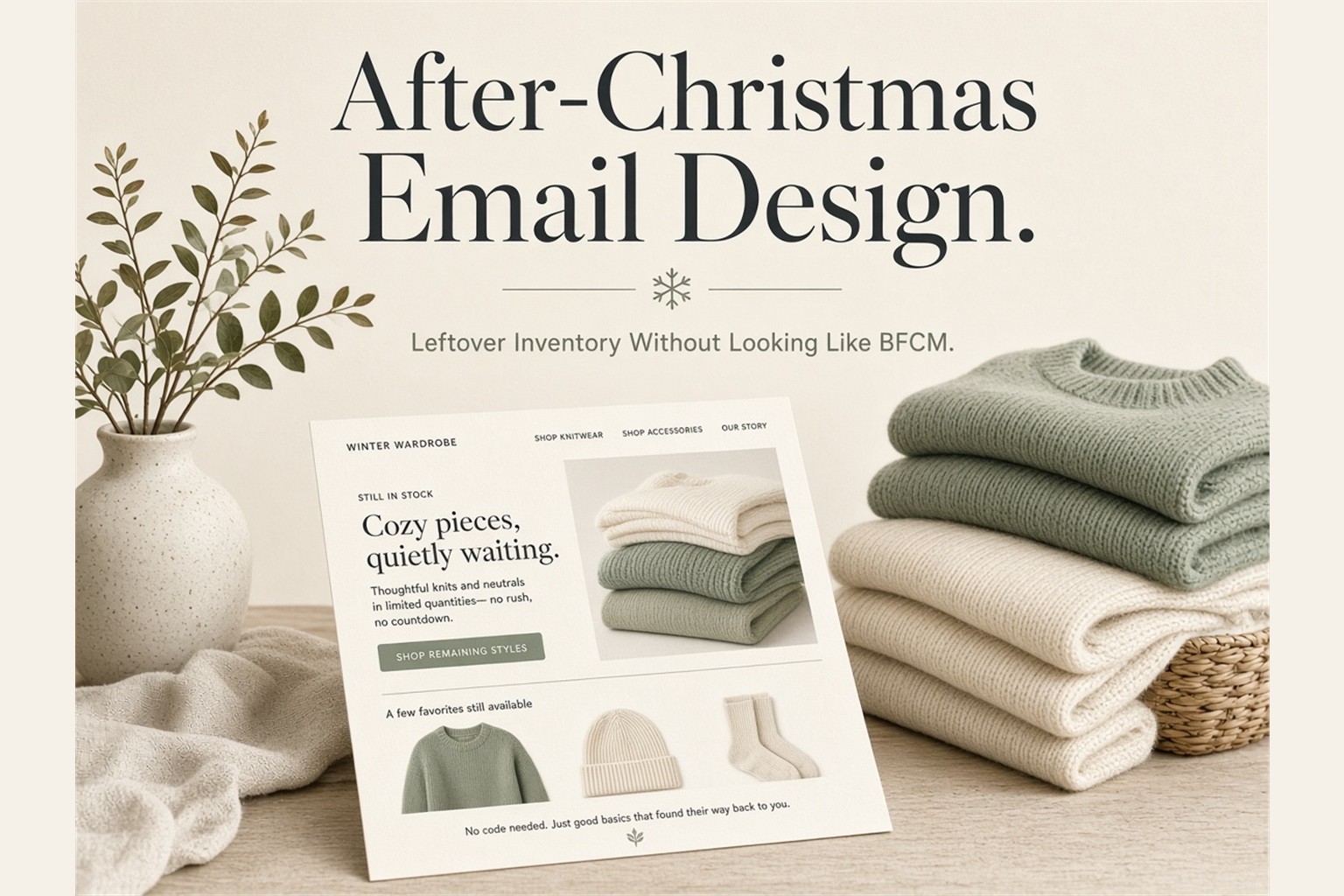 After-Christmas Email Design: Leftover Inventory Without Looking Like BFCM - cover image