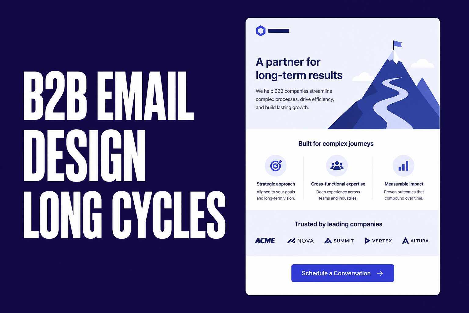 B2B Email Design: Layouts That Support Long Sales Cycles Without an Internal Email Team - cover image