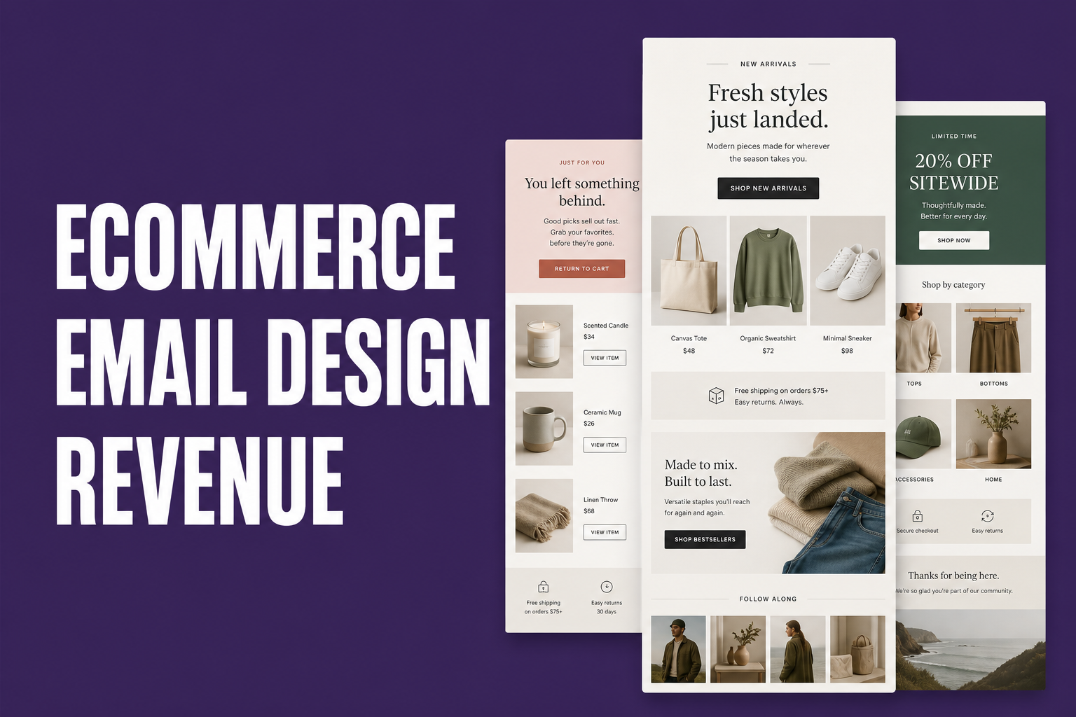 Ecommerce Email Design: Creative That Converts Across Campaigns and Flows - cover image