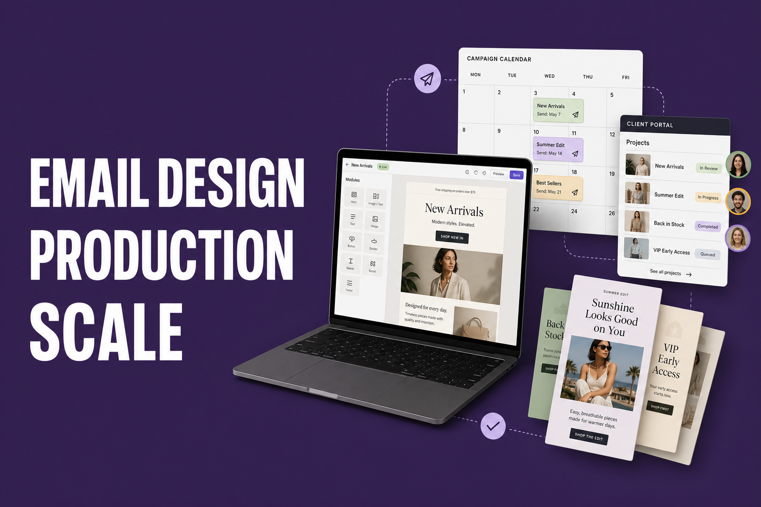 Email Design Production for Marketing Teams: How to Scale Sends Without a Full-Time Designer - cover image