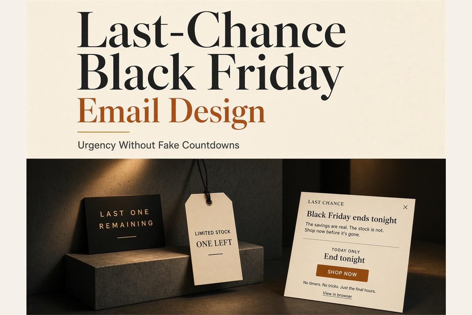Last-Chance Black Friday Email Design: Urgency Without Fake Countdowns - cover image