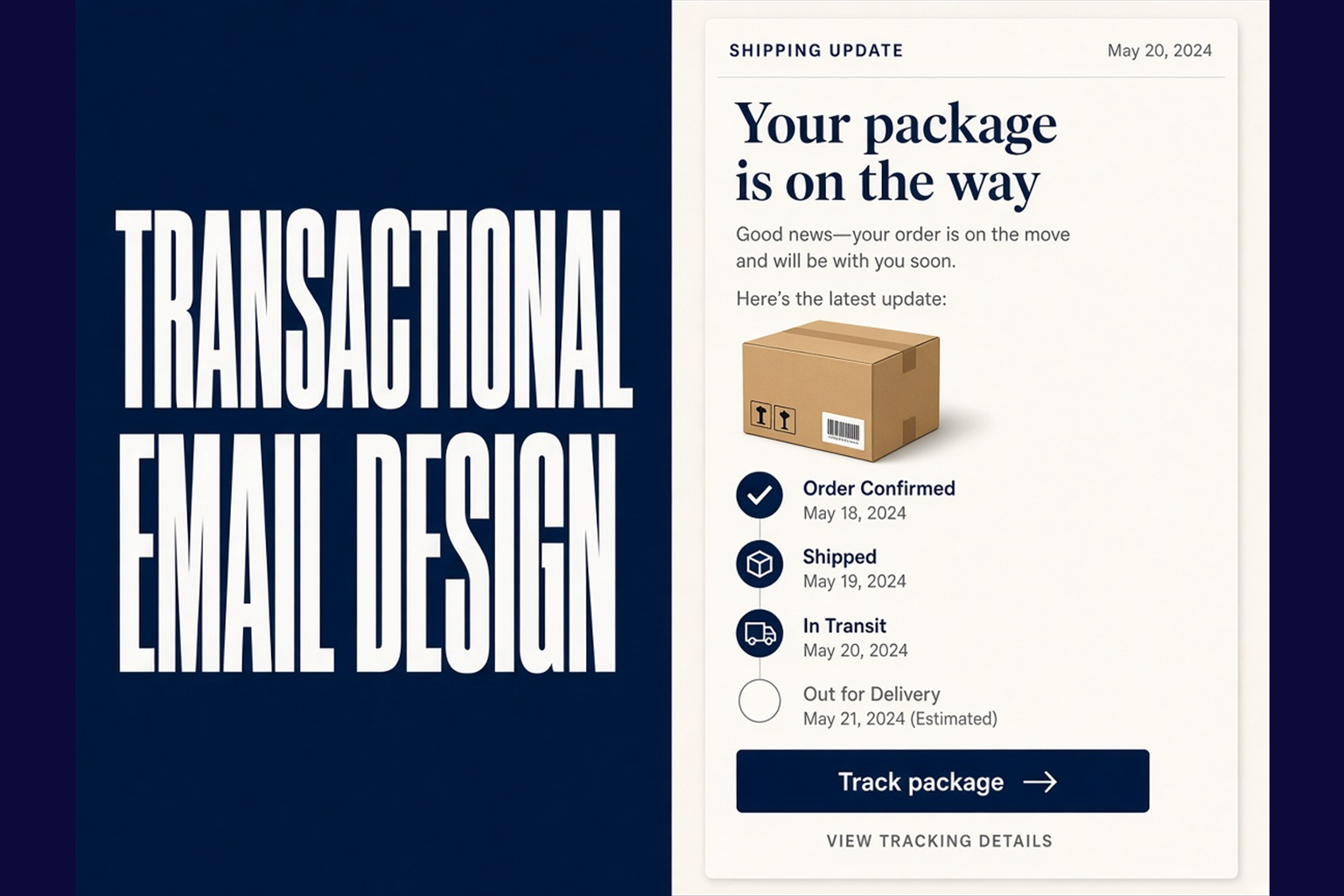 Transactional Email Design: Shipping and Order Status That Stay Obvious - cover image