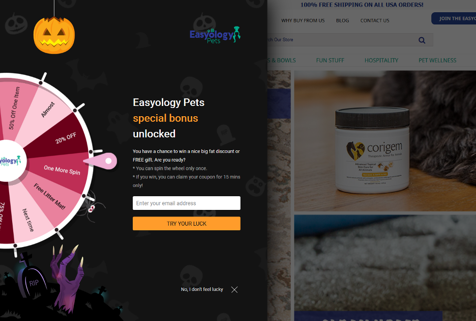 Easyology Pets's Best BFCM Pop-Up