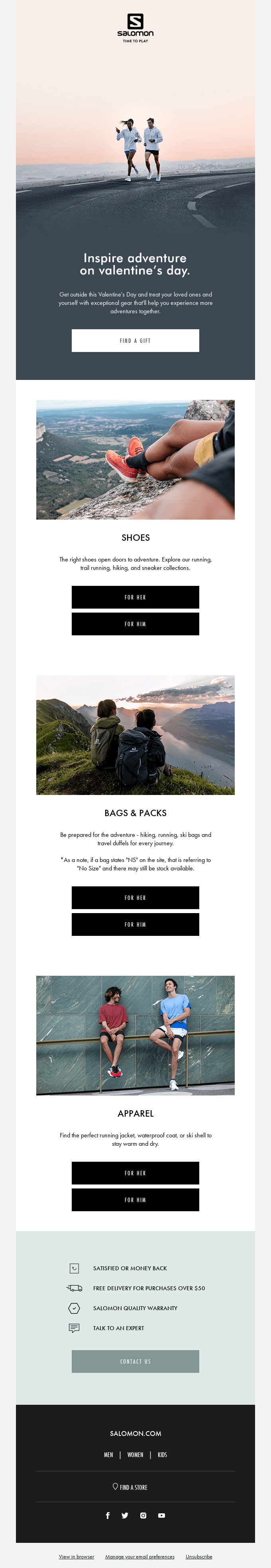 Salomon's Fitness Email