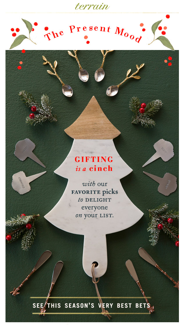 Terrain's Best Christmas Email