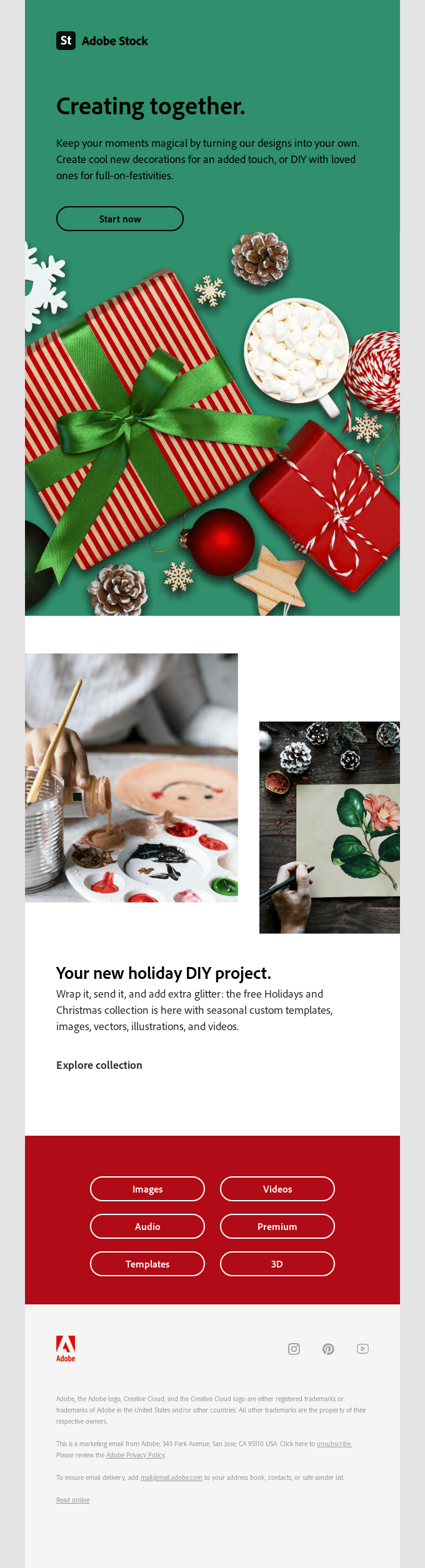 Adobe Stock's Best Christmas Email