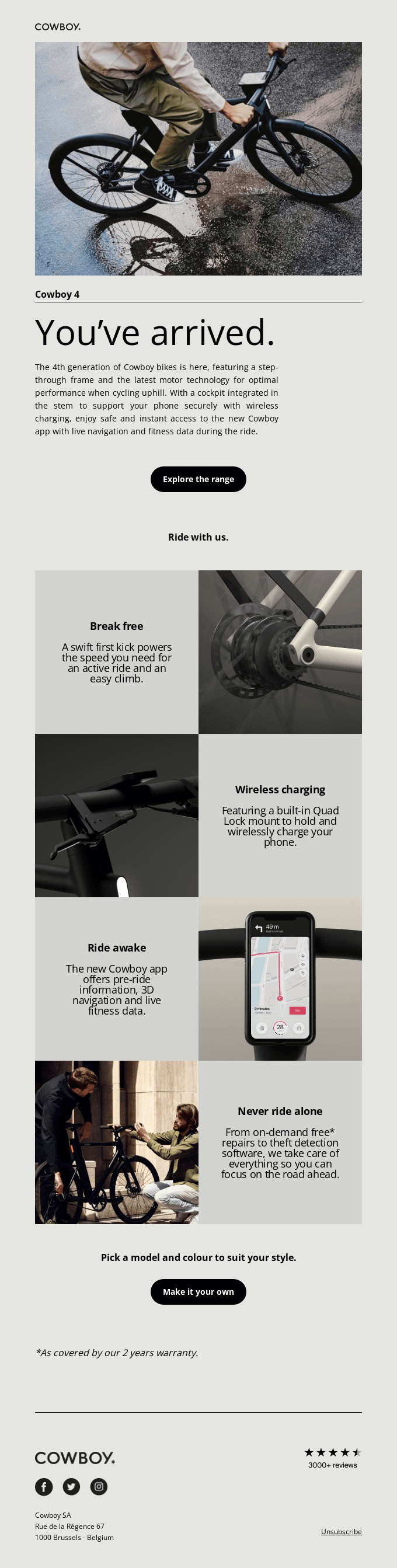 Cowboy's Product Launch Email