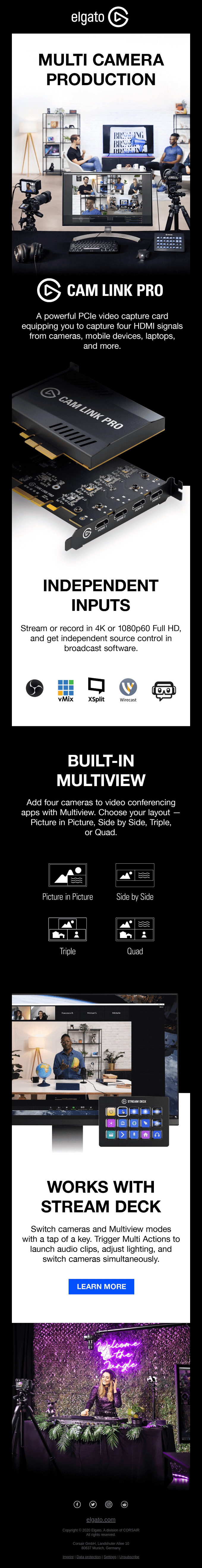 Elgato's Technology Email