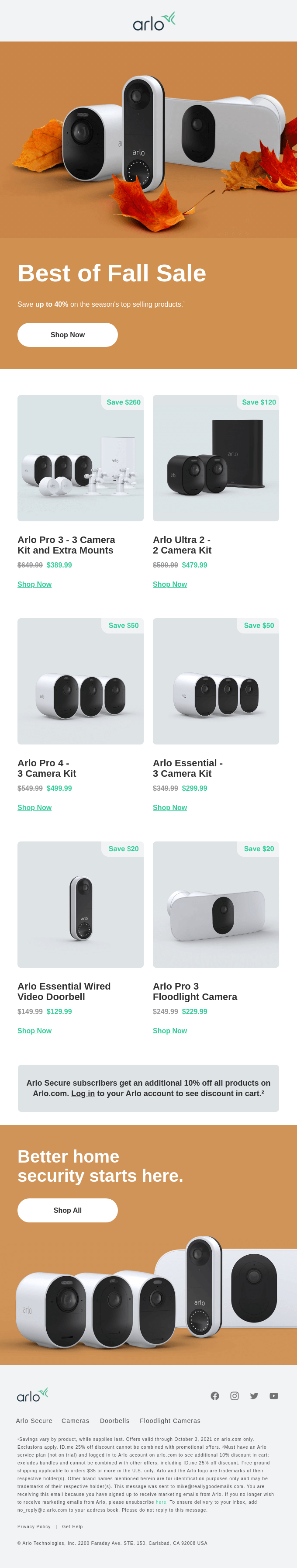 Arlo's Technology Email