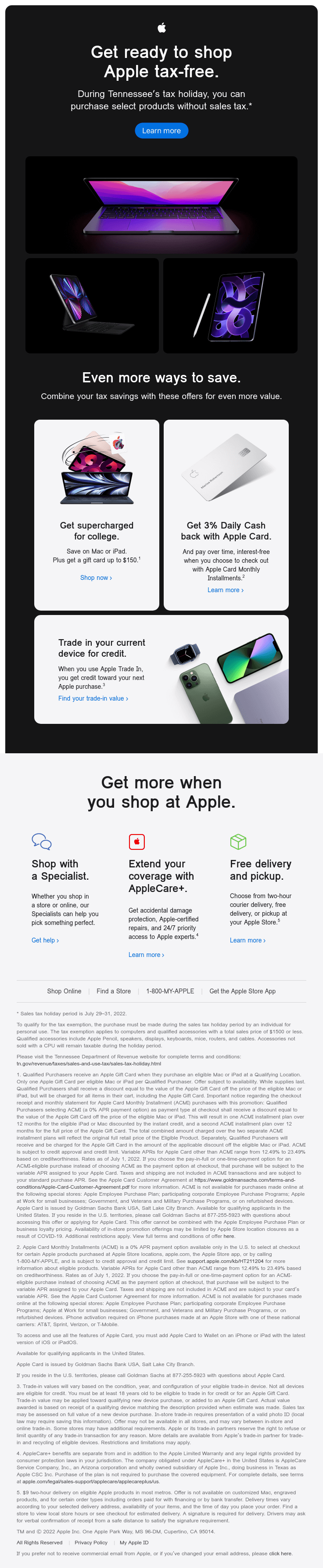 Apple's Technology Email