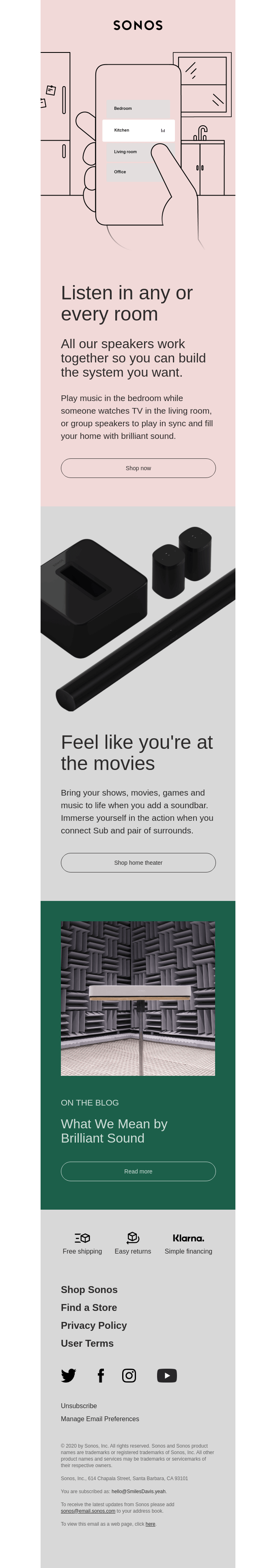 Sonos's Technology Email