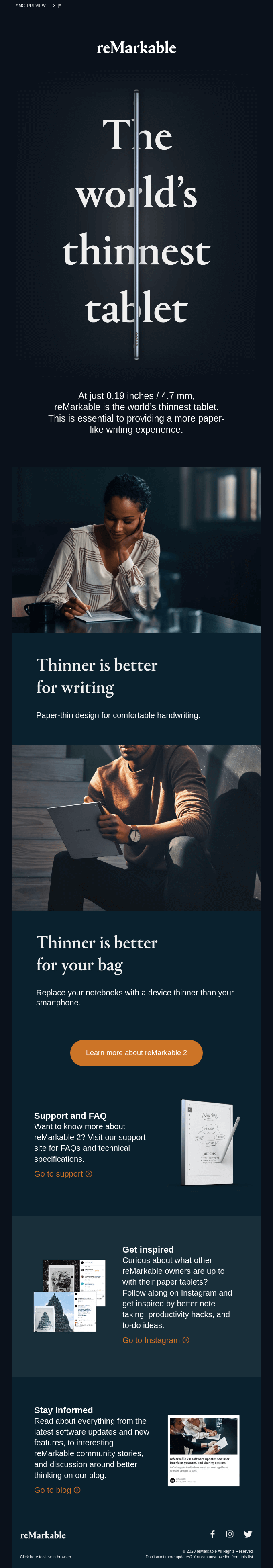 reMarkable's Technology Email