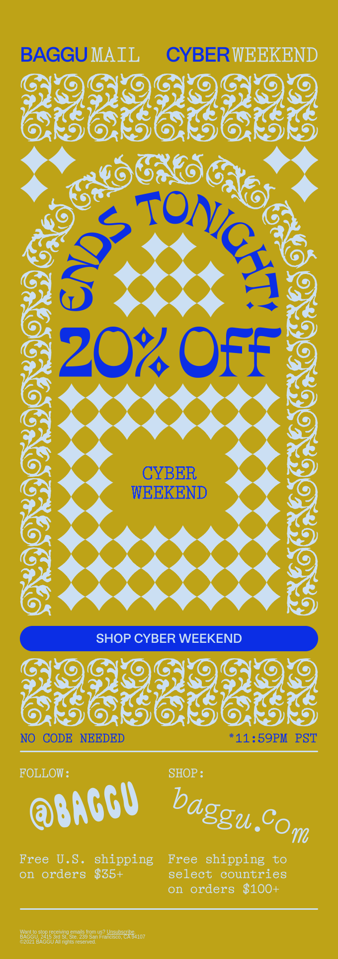 Baggu's Best Last Chance Email