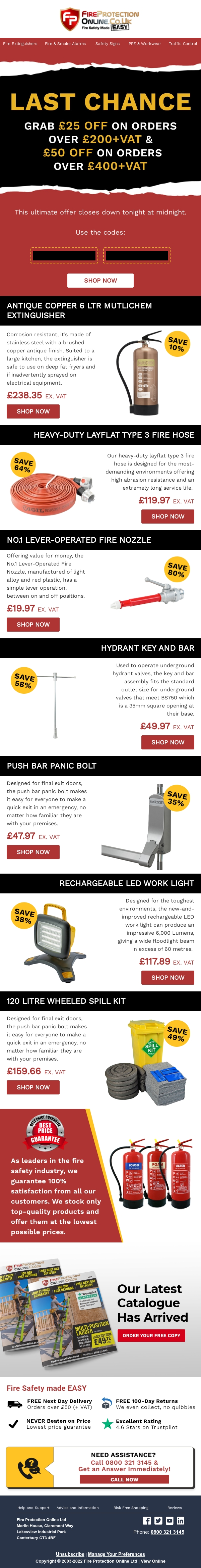 Fire Protection Online's Best Last Chance Email