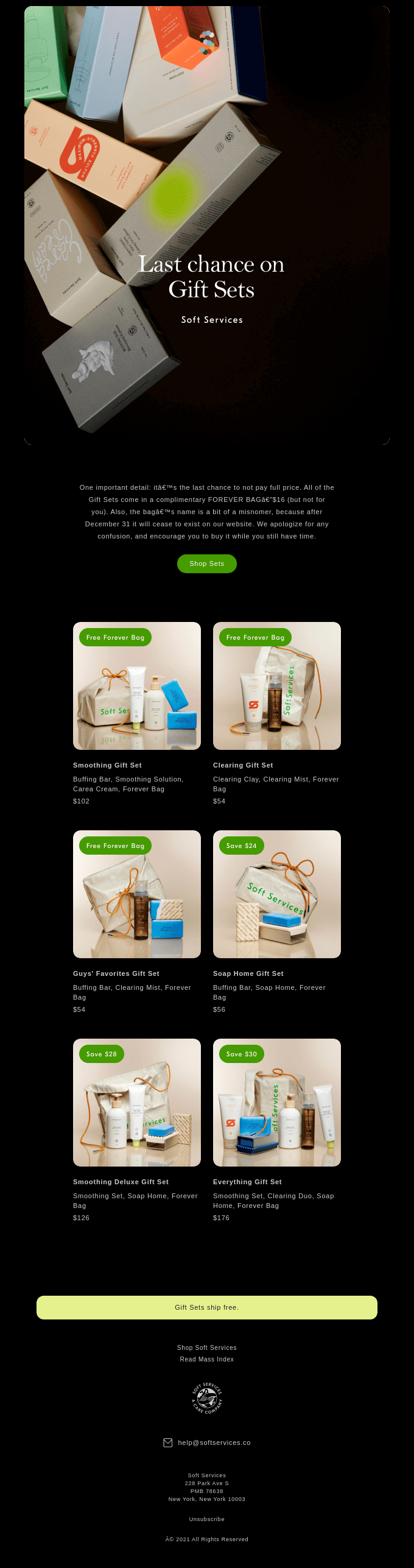 Soft Services's Best Last Chance Email