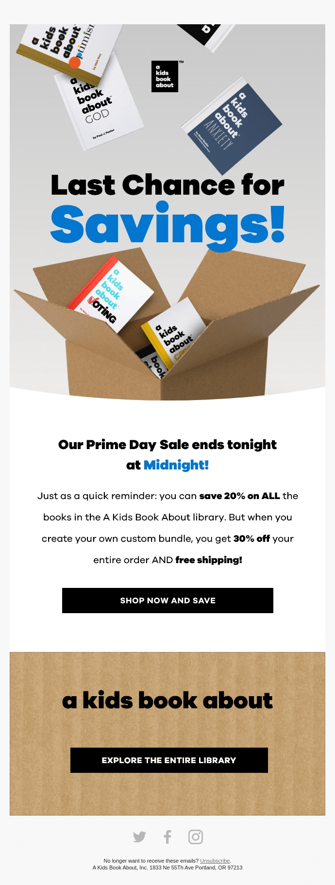 A Kids Book About's Best Last Chance Email