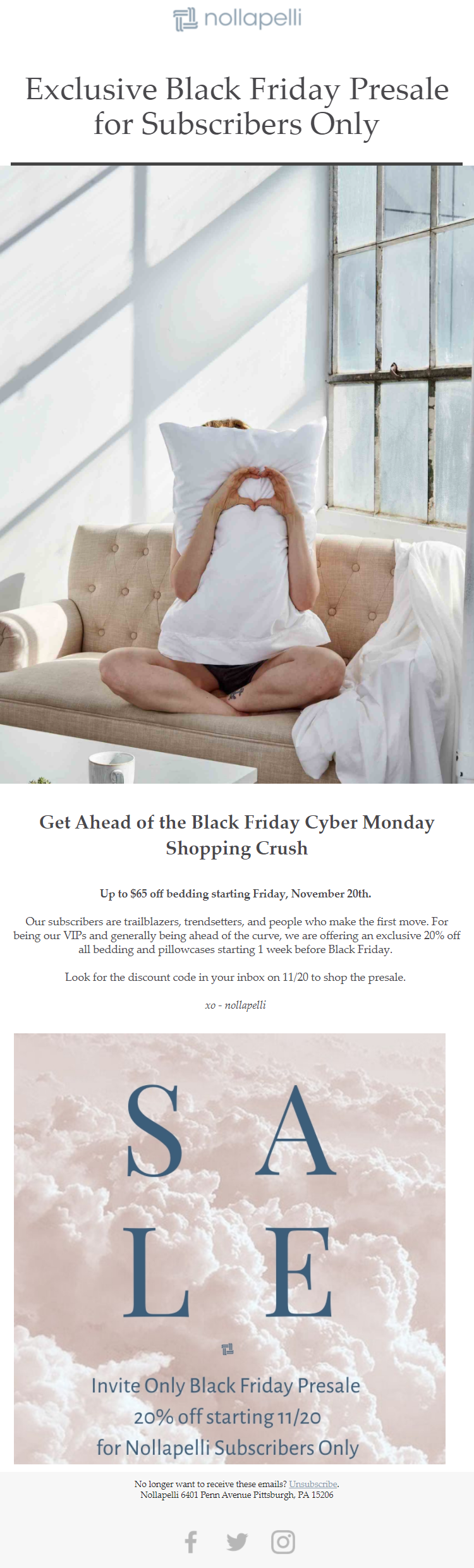 Nollapelli's Best Cyber Monday Email