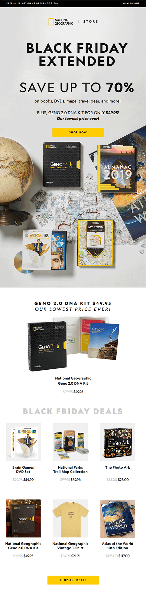 National Geographic's Best Black Friday Email