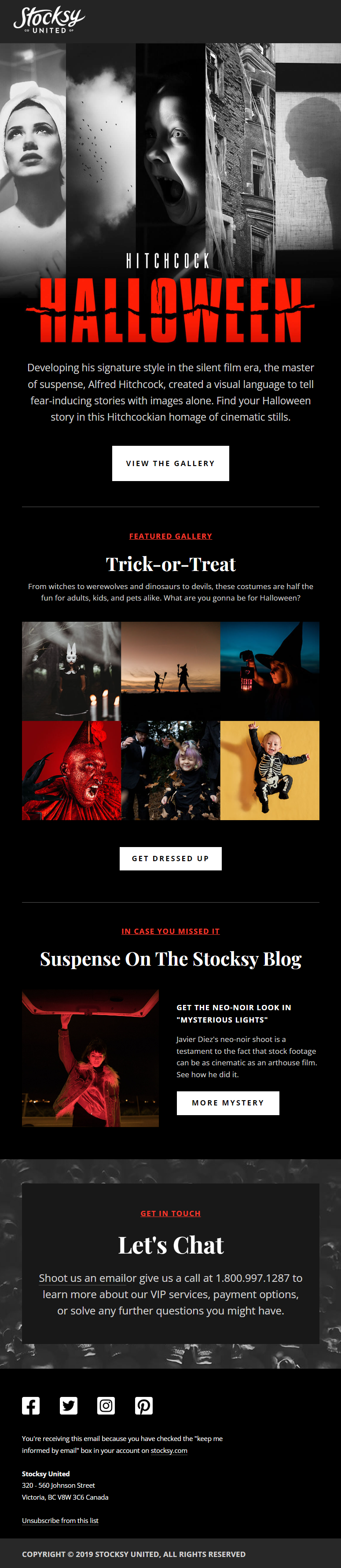 Stocksy United's Best Halloween Email