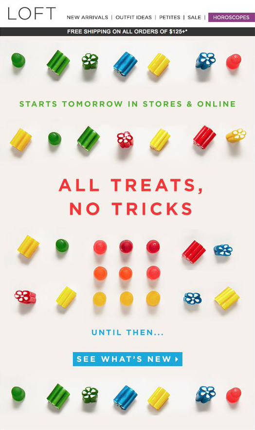 Loft's Best Halloween Email