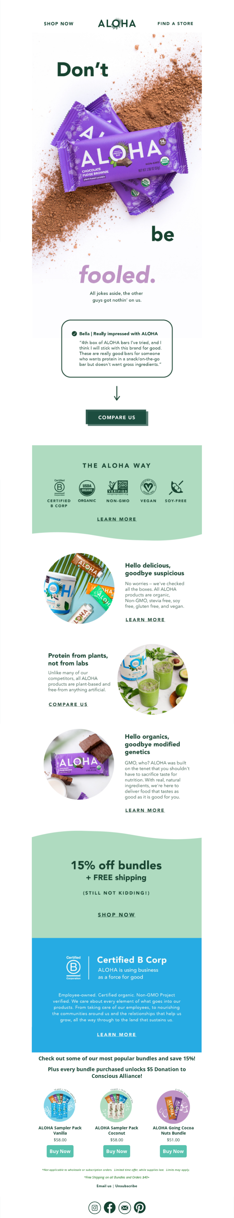 Aloha's April Fools' Email