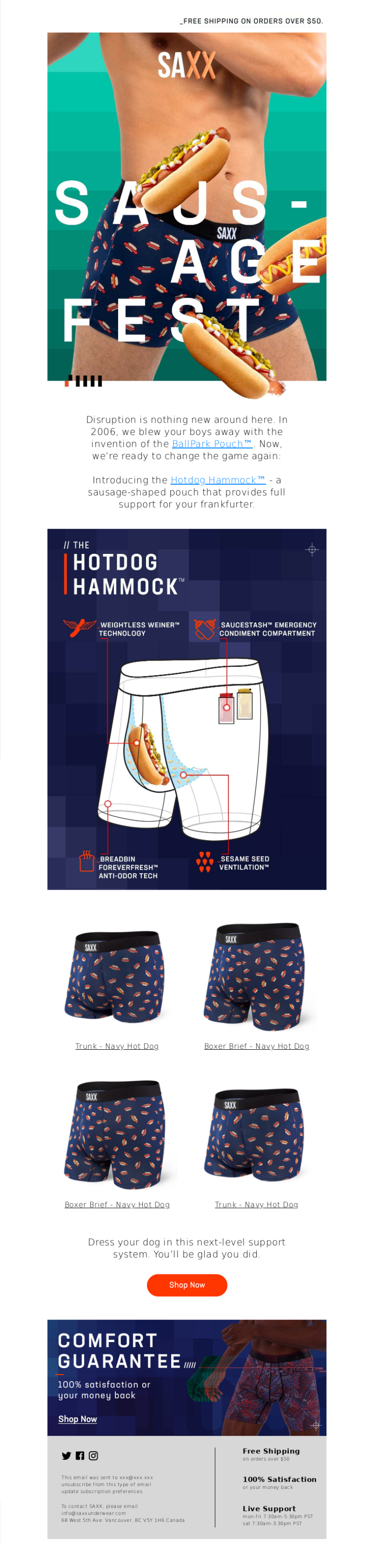 Saxx's April Fools' Email