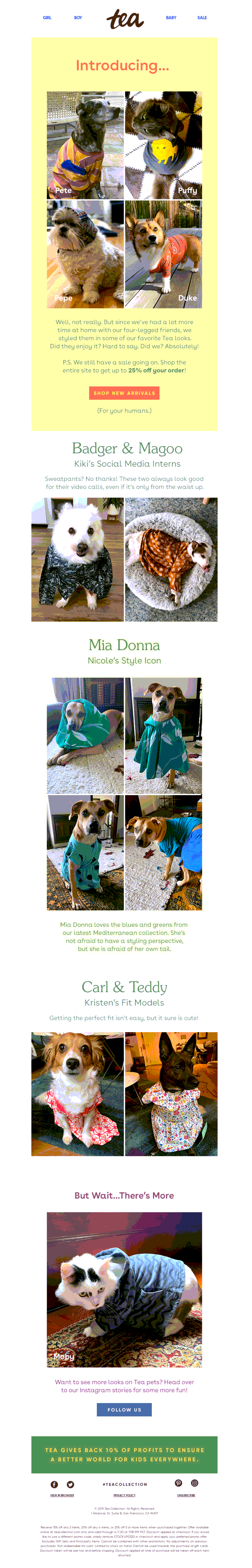 Tea's April Fools' Email