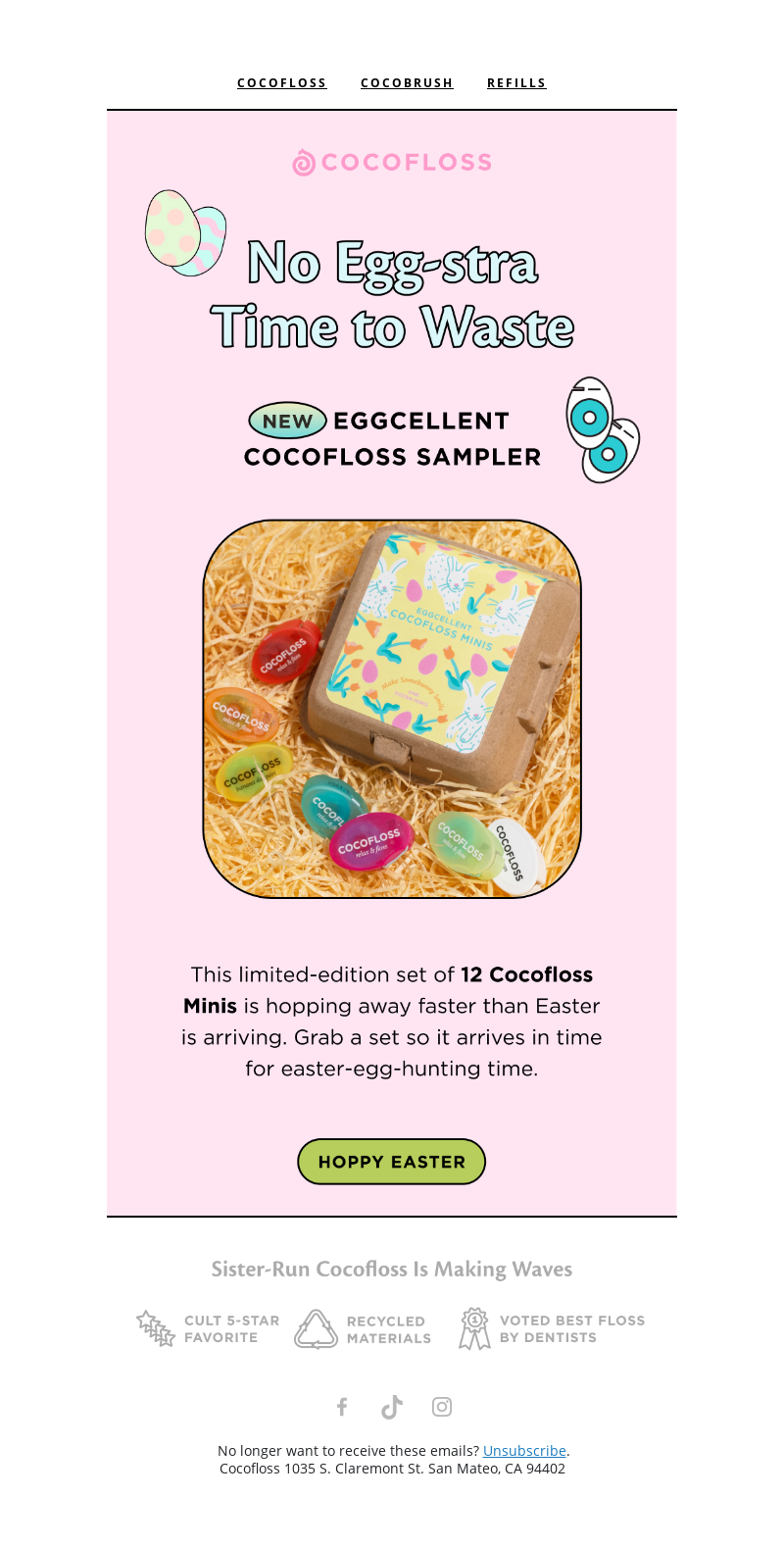 CocoFloss's Easter Email