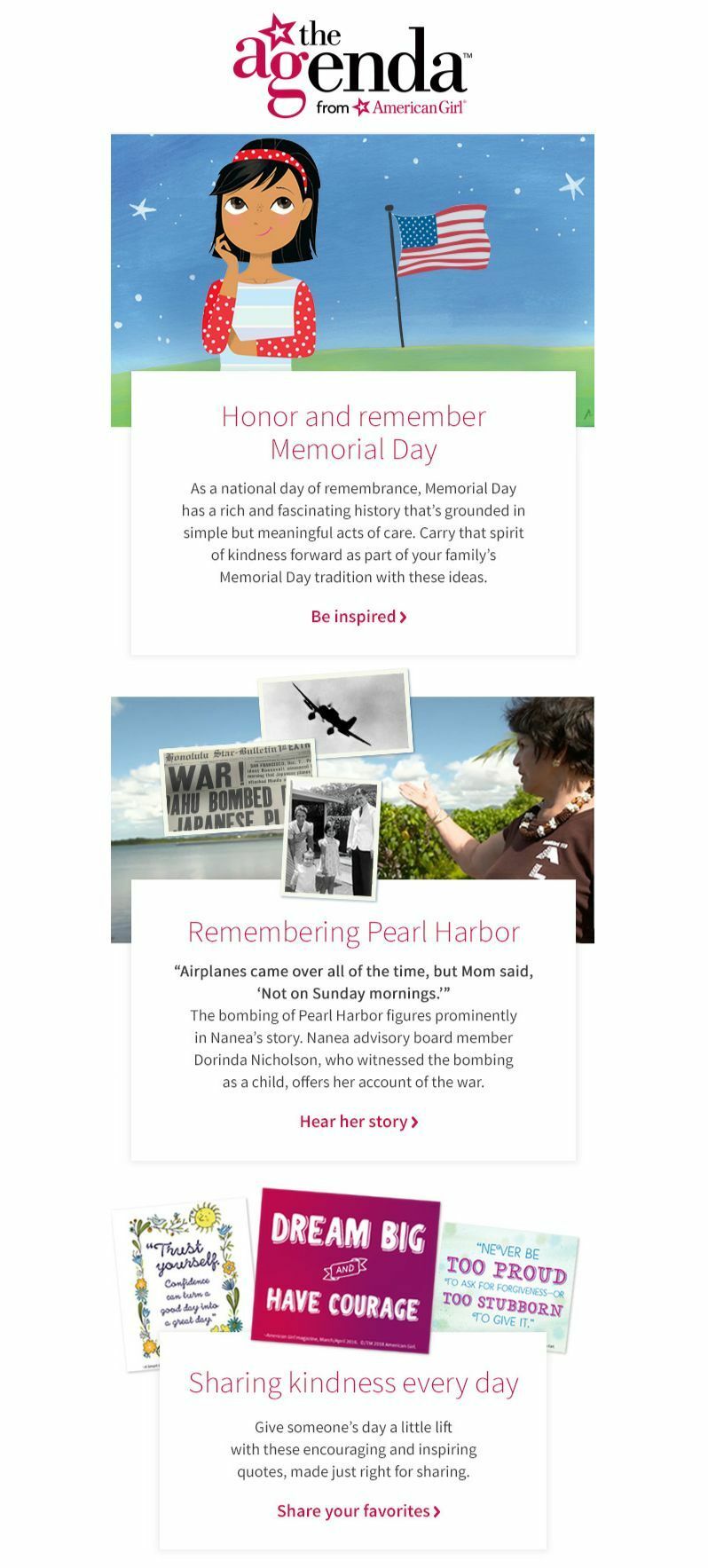 The Agenda's Memorial Day Email