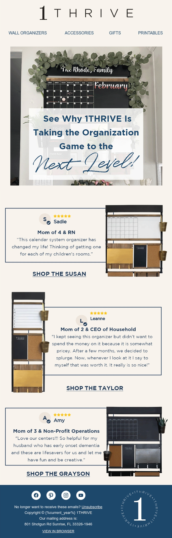 1Thrive Email Design 3